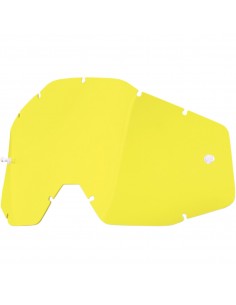 YELLOW REPLACEMENT LENS FOR 100% OFFROAD GOGGLES