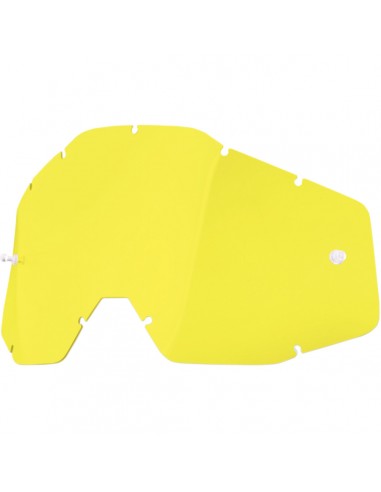 YELLOW REPLACEMENT LENS FOR 100% OFFROAD GOGGLES