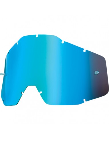 MIRROR BLUE REPLACEMENT LENS FOR 100% OFFROAD GOGGLES