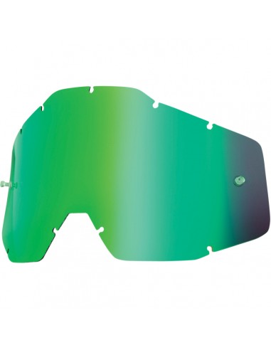 MIRROR GREEN REPLACEMENT LENS FOR 100% OFFROAD GOGGLES