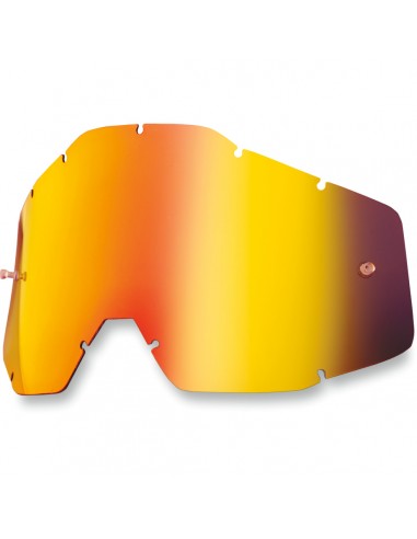 MIRROR RED REPLACEMENT LENS FOR 100% OFFROAD GOGGLES