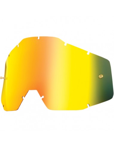 MIRROR GOLD REPLACEMENT LENS FOR 100% OFFROAD GOGGLES