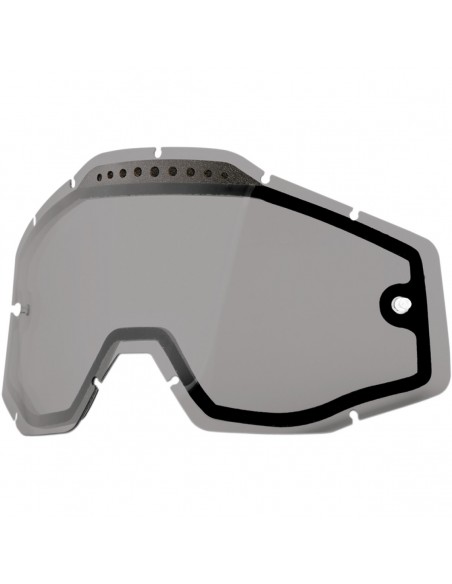 SMOKE VENTED DUAL REPLACEMENT LENS FOR 100% GOGGLES