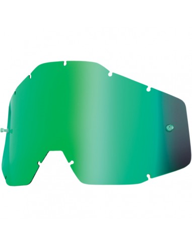 YOUTH MIRROR GREEN REPLACEMENT LENS FOR 100% JR GOGGLES