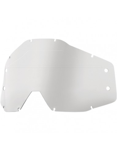 CLEAR REPLACEMENT LENS W/ MUD VISOR FOR 100% ACCURI FORECAST GOGGLES