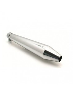 Silenciador Café Flat Cromado 483Mm
