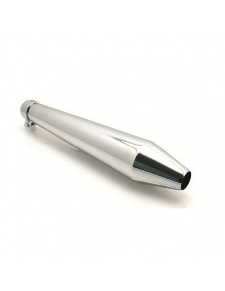 Silenciador Café Flat Cromado 483Mm