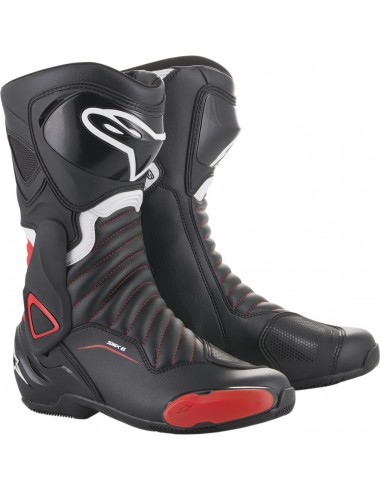 SMX-6 V2 TOURING BOOTS BLACK/RED