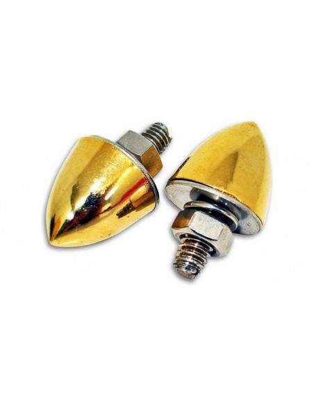 Tornillo matricula Bullet dorado