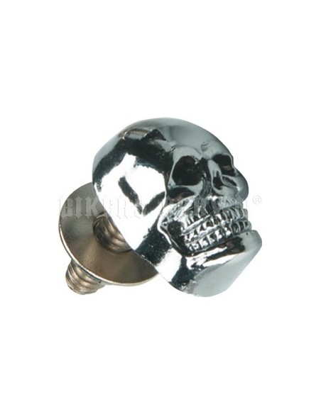 Tornillo para matricula Calavera/Cromado SKULL