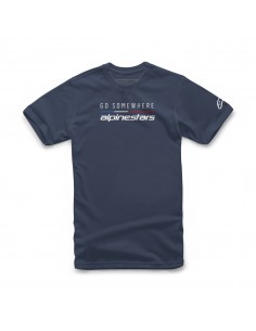 TEE GO SOMEWHERE NAVY