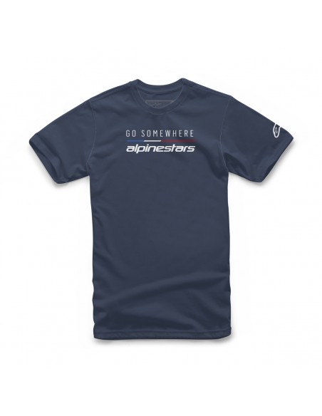 TEE GO SOMEWHERE NAVY