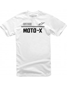 TEE MOTO X WT/BK