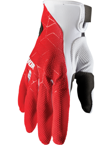 GUANTES THOR DRAFT RED/WHIT