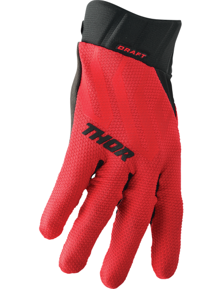 GUANTES THOR DRAFT RED/BLAC