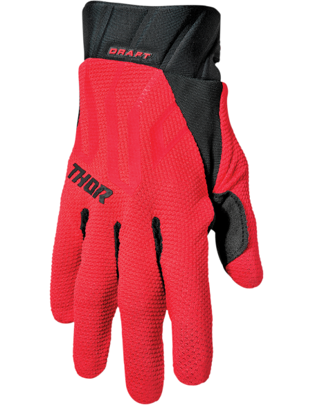 GUANTES THOR DRAFT RED/BLAC
